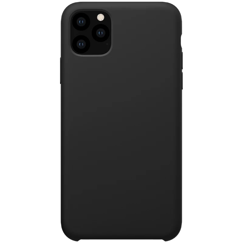 Black Nillkin для iPhone 11 Pro Max X Xr Xs чехол Чехол чистый мягкий жидкий силиконовый резиновый полный чехол s для iPhone11 Pro Max Shell - Цвет: Black