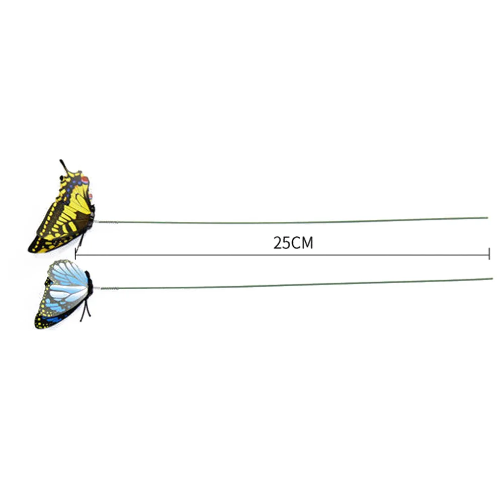 50 шт многоцветная имитация бабочки декоративные садовые сваи-наружные украшения