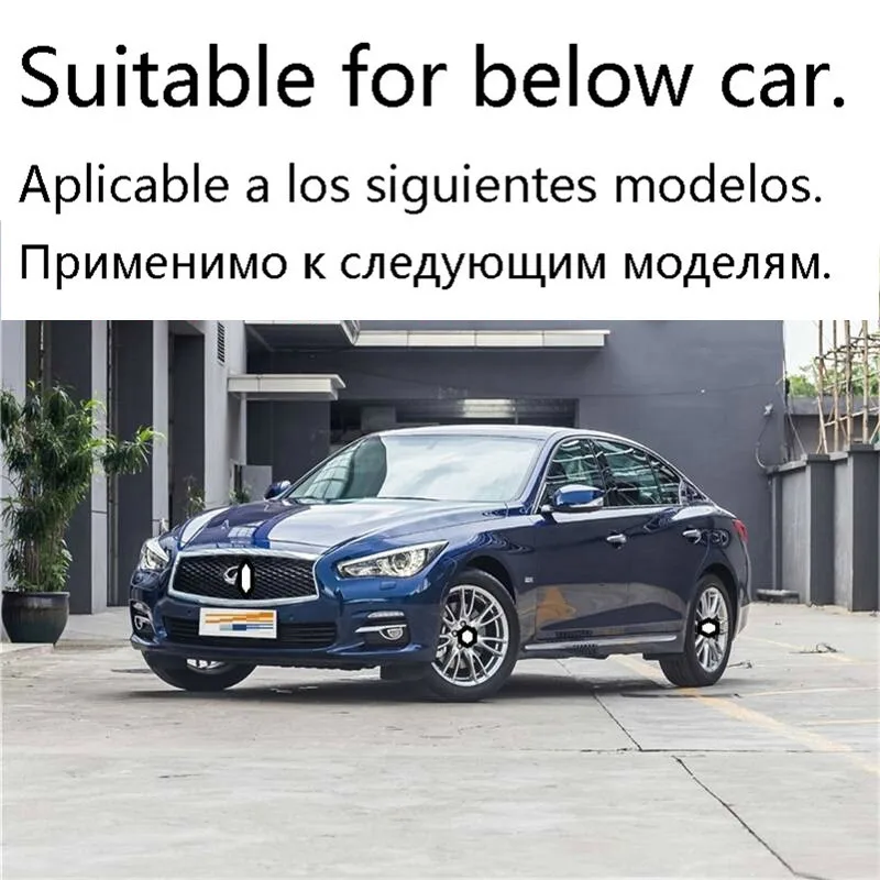 Auto Body Trunk Rear Bumper Automobile Modified Chromium Car Styling Sticker Strip Accessories Protecter 16 FOR Infiniti Q50 | Автомобили