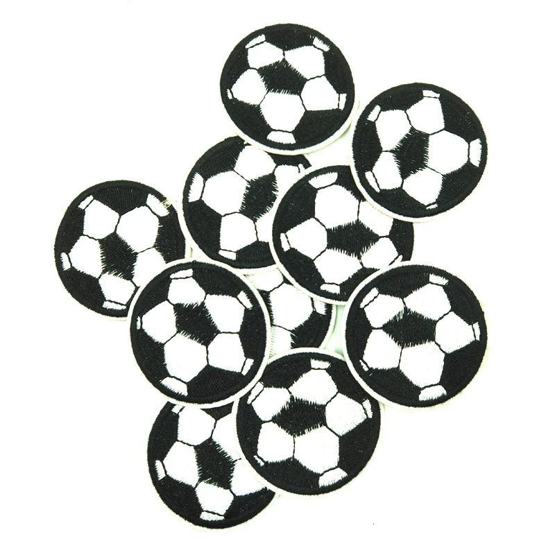Новые 10 шт футбольные вышитые патчи для одежды железные на нашивки значки