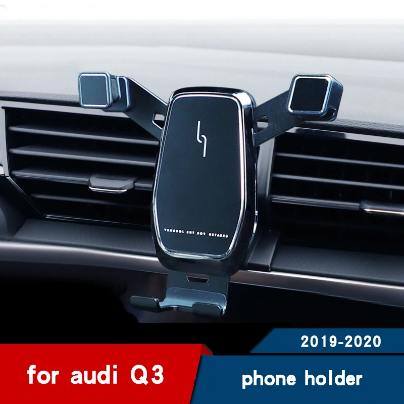 Araba telefon tutucu audi Q3 2019 2020 aksesuarları iç hava firar cep telefon standı navigasyon braketi