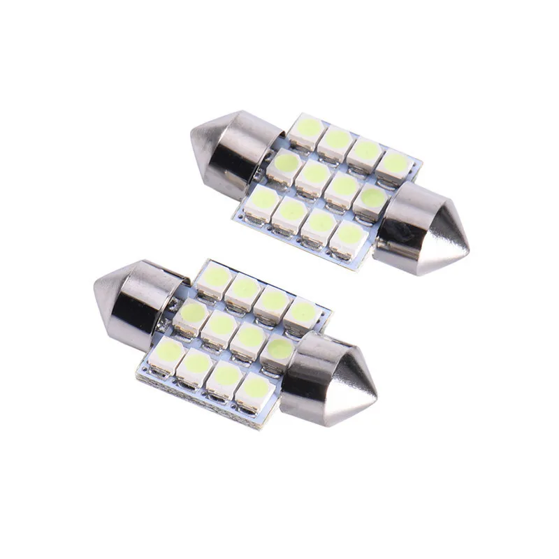 

Direct Selling Car Roof Lamp 31mm 36mm Double Pointed Lamp 12smd 1210 3528 Reading Lamp Indoor Lamp Led Lights for Car