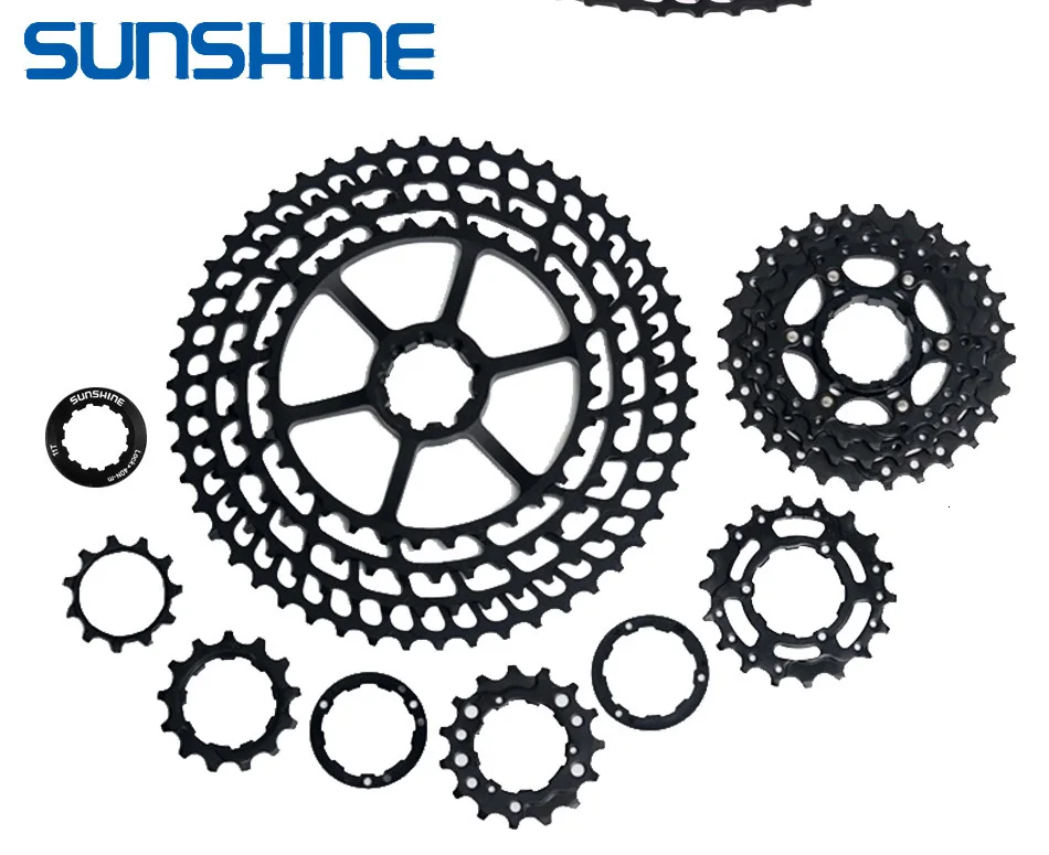 Солнечный велосипед кассета 11 12 скоростей MTB велосипед freewheel 11-50 T/11-52 T Сверхлегкий 360 г CNC Freewheel MTB части для HG