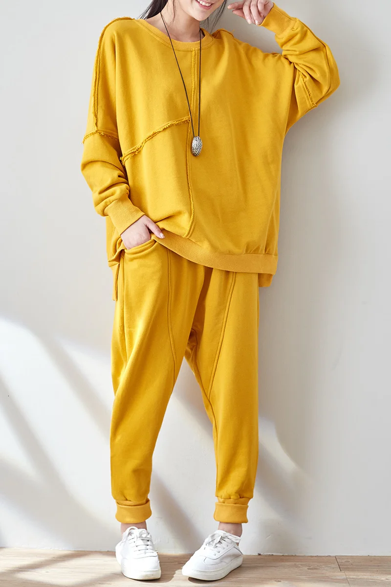 Комплект спортивной одежды для женщин трендовый весенне-осенний комплект из 2