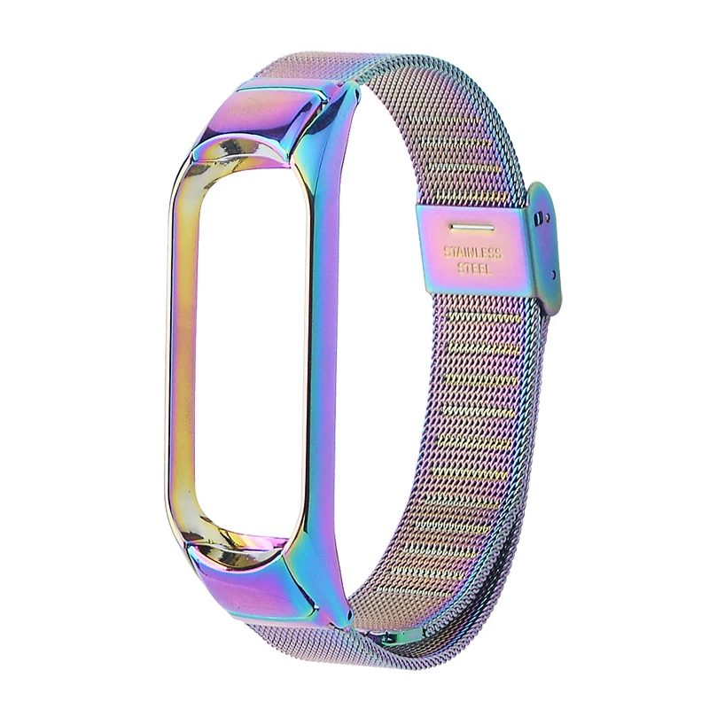Ремешок из нержавеющей стали для XiaoMi Mi Band 5 металлический ремешок Band5 наручный Miband
