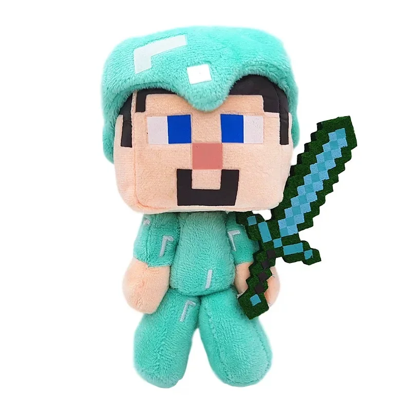 

25cm-60cm game MC Pig Stuffed Plush Toys Doll Iron Golem Zombie Enderman Ocelot Skull Ender Dragon Kid Birthday Gift