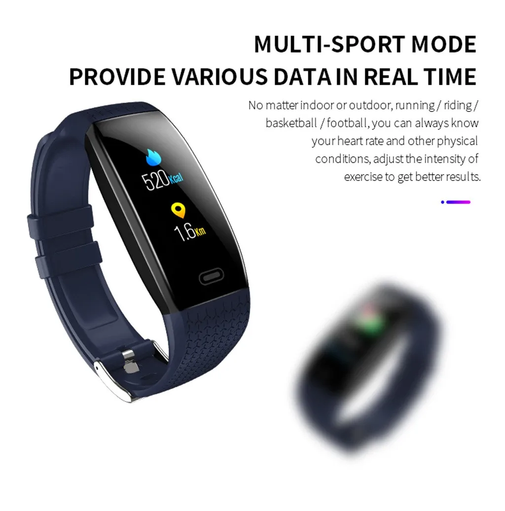 T5 тела Температура Фитнес часы IP67 Водонепроницаемый погода напоминание Smartwatch