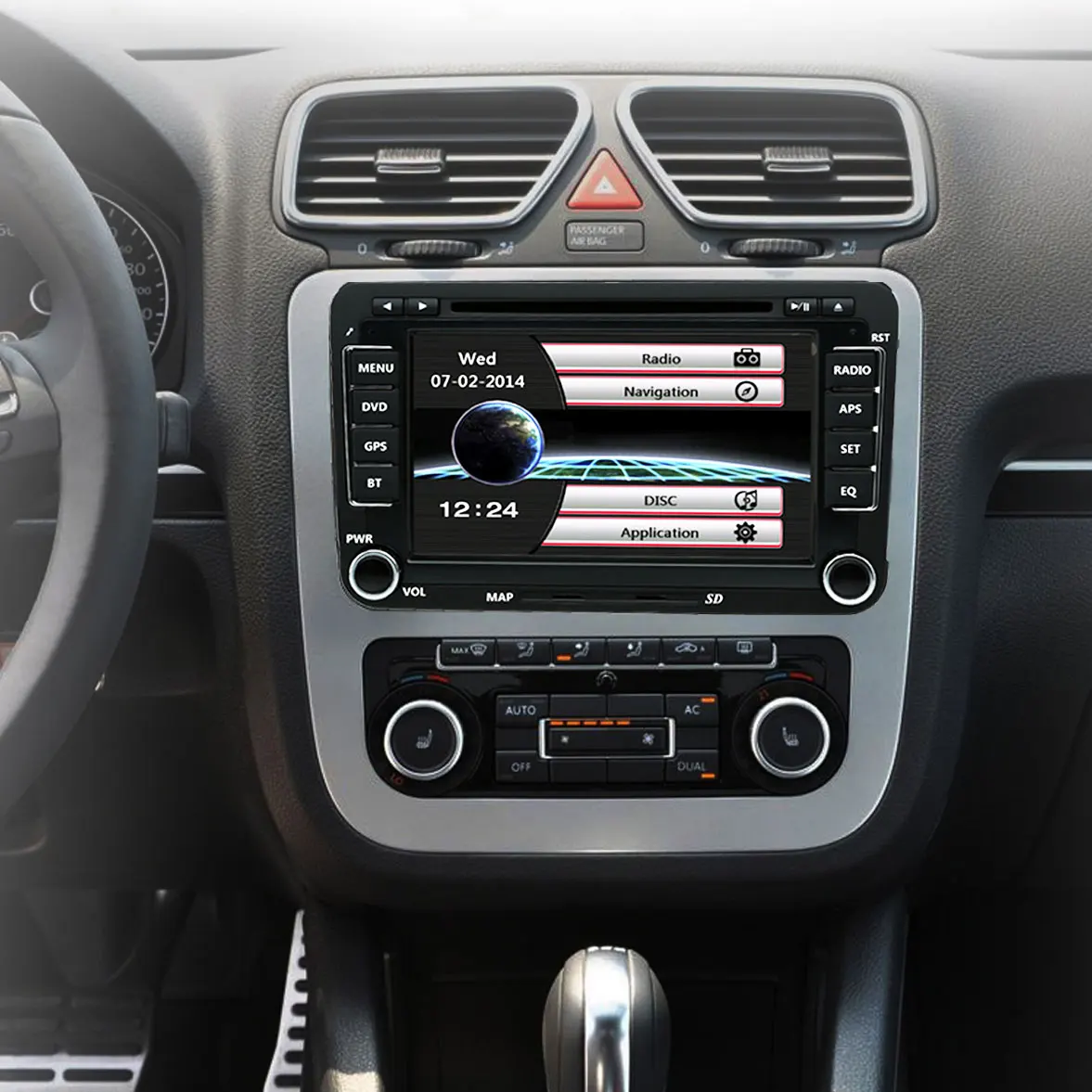 Автомобильный мультимедийный плеер 2 Din автомобильный DVD для Skoda Volkswagen VW Passat B6 Polo