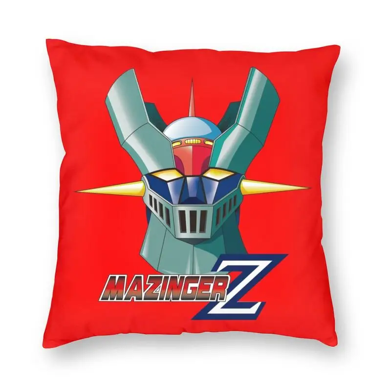 

Mazinger Z UFO Robot Pillow Cover Decoration Grendizer Anime Manga Cushions Throw Pillow for Sofa Double-sided Printing
