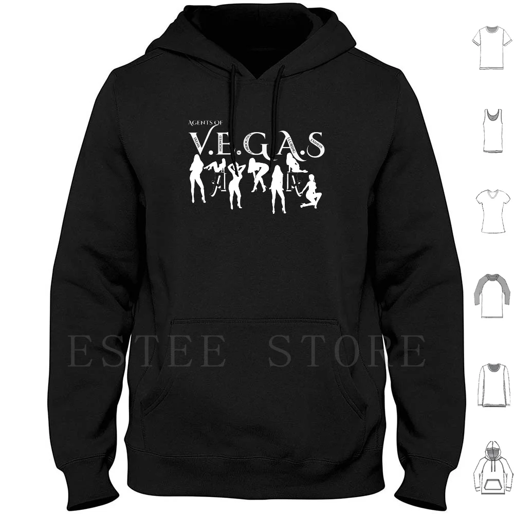 

Sexy Agents Of Vegas Hoodie Long Sleeve Vegas Agents Sexy Vixens Gloriously Alluring Sexiness Enchantingly Bodacious