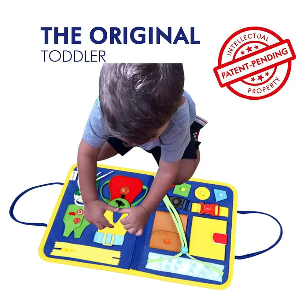 

Montessori Board Durable Soft Educational Toy For Children Dressing Learning Board Life Skills Practice Felt Cloth Books