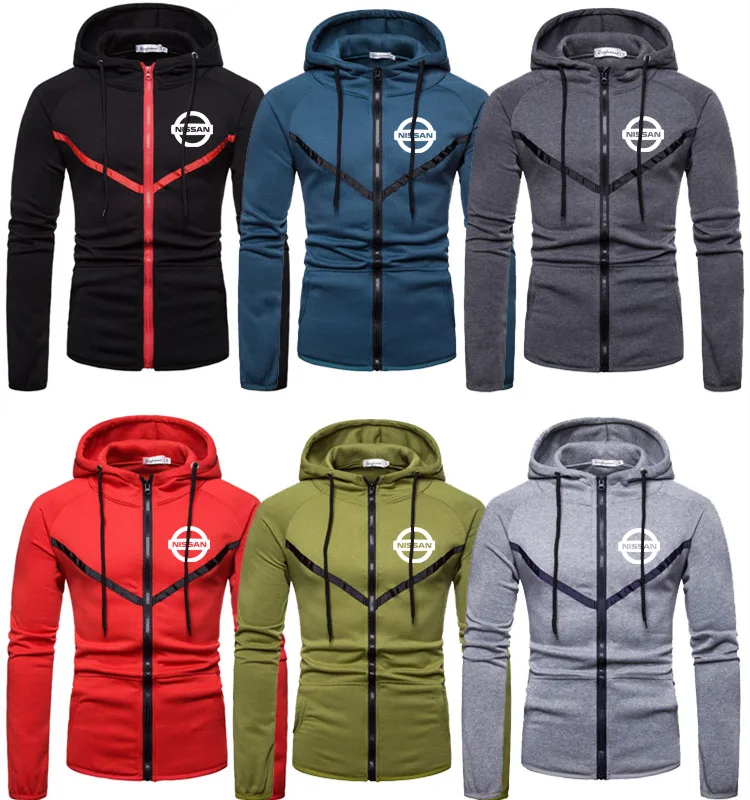 Куртка Nissan пальто с капюшоном трендовый верх принтом мужской спортивный костюм