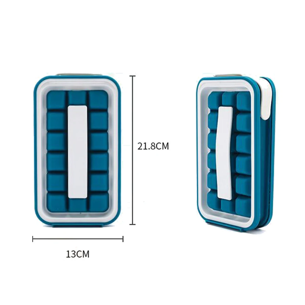 

2 in 1 Portable Silicone Ice Ball Maker Tray Foldable Kettle Storage Ice Box Household Kitchen Frozen Beverage Ice Cube Bag Mold