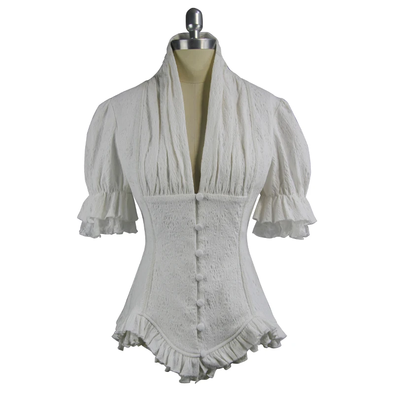 

Женский топ с коротким рукавом и V-образным вырезом