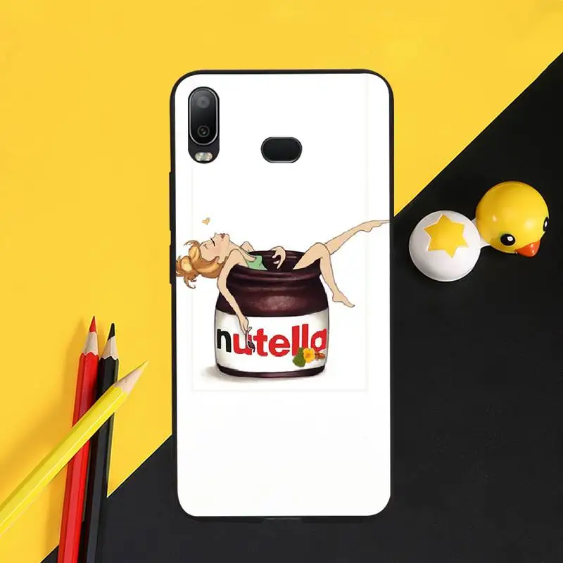 PENGHUWAN еды шоколада Tumblr Nutella типа сделай сам украшения чехла для телефона Samsung A10 A20
