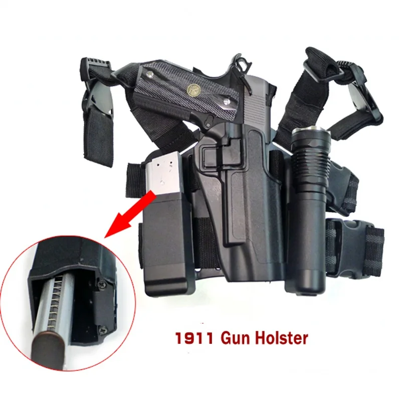 

Military Tactical Colt 1911 Gun Holster Drop Leg Holster Hunting Accessories Airsoft Handgun Case Holder Thigh Holsters