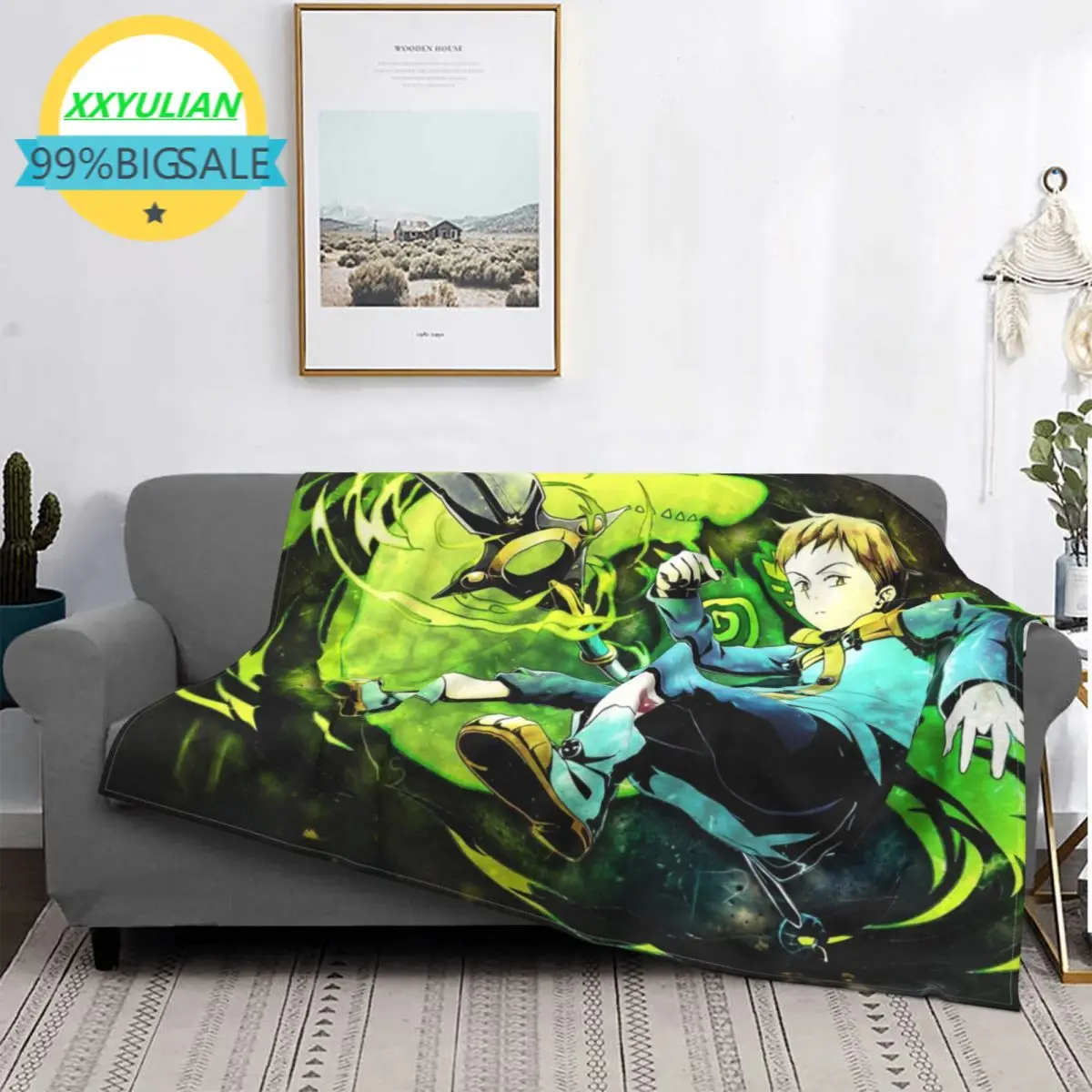 

Кронштейн King Of The Seven при смертных грехах, с рисунком одеяла фланелевые, дышащий легкий плед в стиле аниме для дома и офиса, ковер