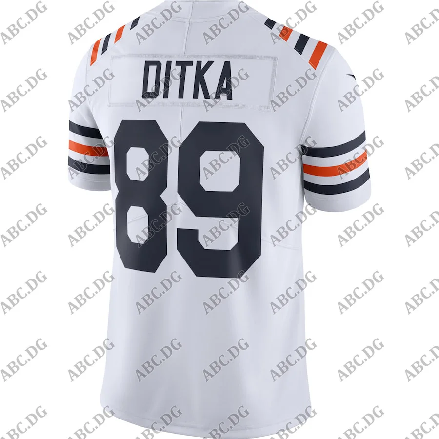 

Customized Stitch Men Women Kid Youth Chicago Mike Ditka White 100th Season Retired Limited Jersey 4XL 5XL 6XL