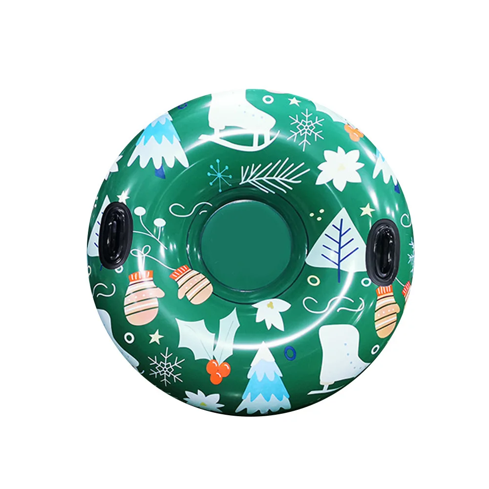 

Inflatable Ski Circle Skiing Snow Tube Sleigh Tubing Cheesecake Winter Children Adult Ski Ring Skiing Thickened Floated Sled