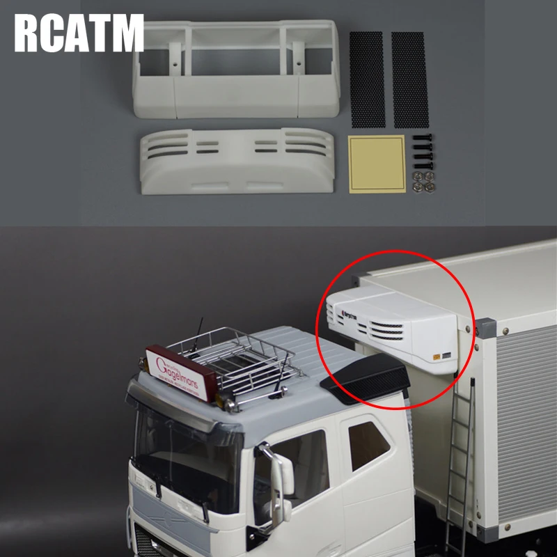 Имитация охладителя воздуха для 1/14 строительного полуприцепа грузовика Tamiya RC