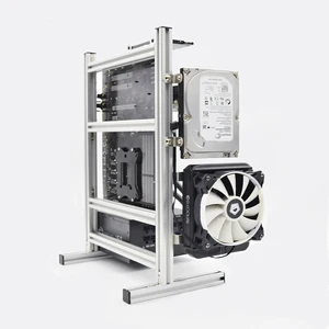 Вертикальный чехол ATX MATX ITX, полностью алюминиевый корпус, прозрачный, с водяным охлаждением