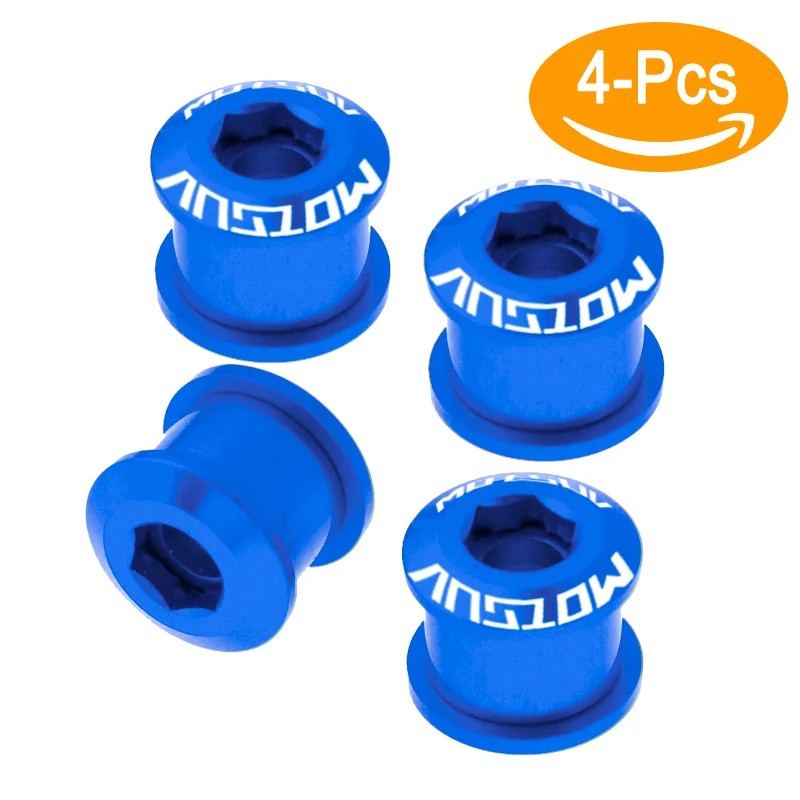 bolts blue 104BCD овальная цепь колеса узкая широкая цепь MTB болты горный велосипед 32T 34T 36T 38T шатуны один зуб пластина часть - Цвет: bolts blue