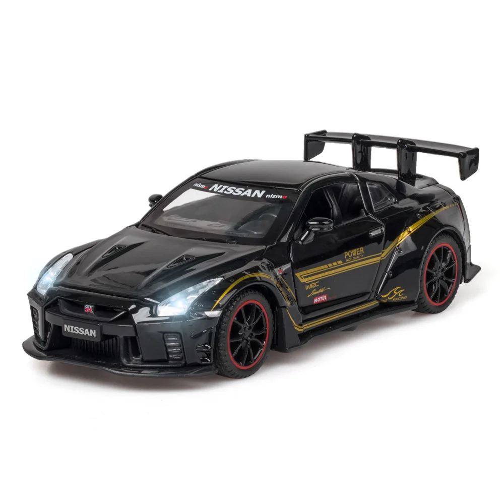 

Модель автомобиля Nissan GTR R35 из сплава, 1:32