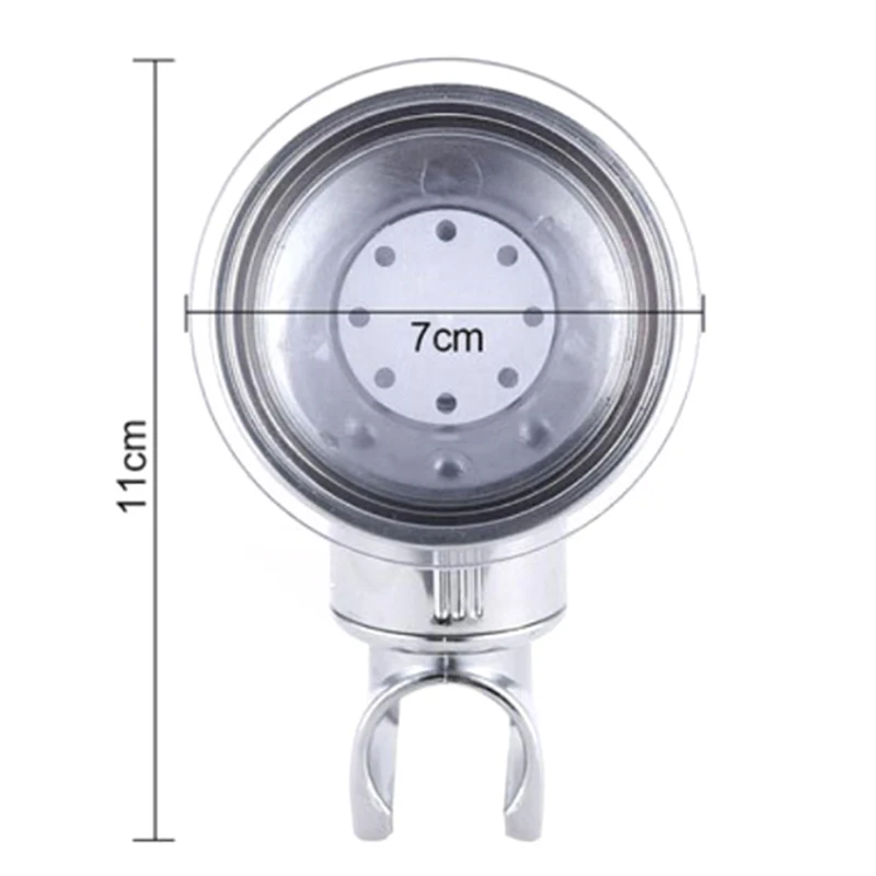 

360 Adjustable Suction Cup Bathroom Accessories Full Plating Wall-Mounted Shower Holder Douche Accessoire Polished And Plated