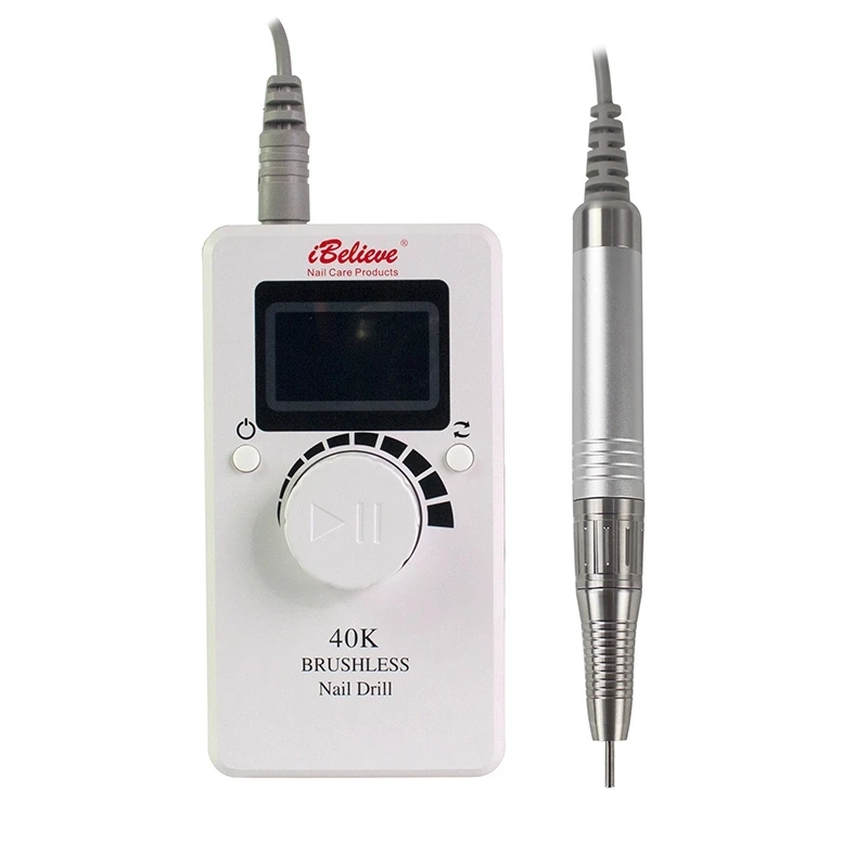 Электрическая машинка для маникюра и педикюра 80 Вт 2 ЖК-дисплея 40000 об./мин. |