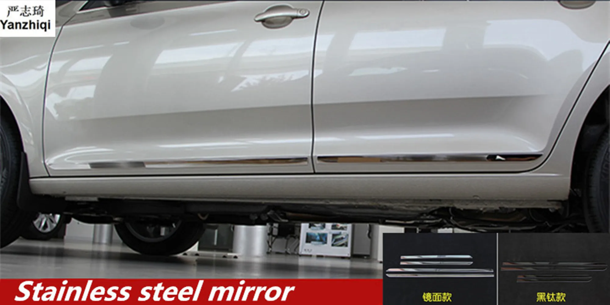 Нержавеющая сталь 4 шт./лот украшения двери бар дверной ремень авто Стайлинг