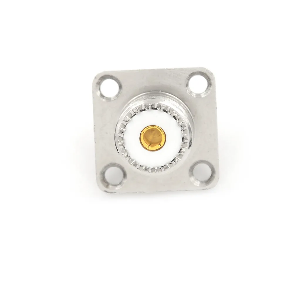 Новинка 1 шт. Женский панельный разъем УВЧ коаксиальный SO-239 Разъем квадратная