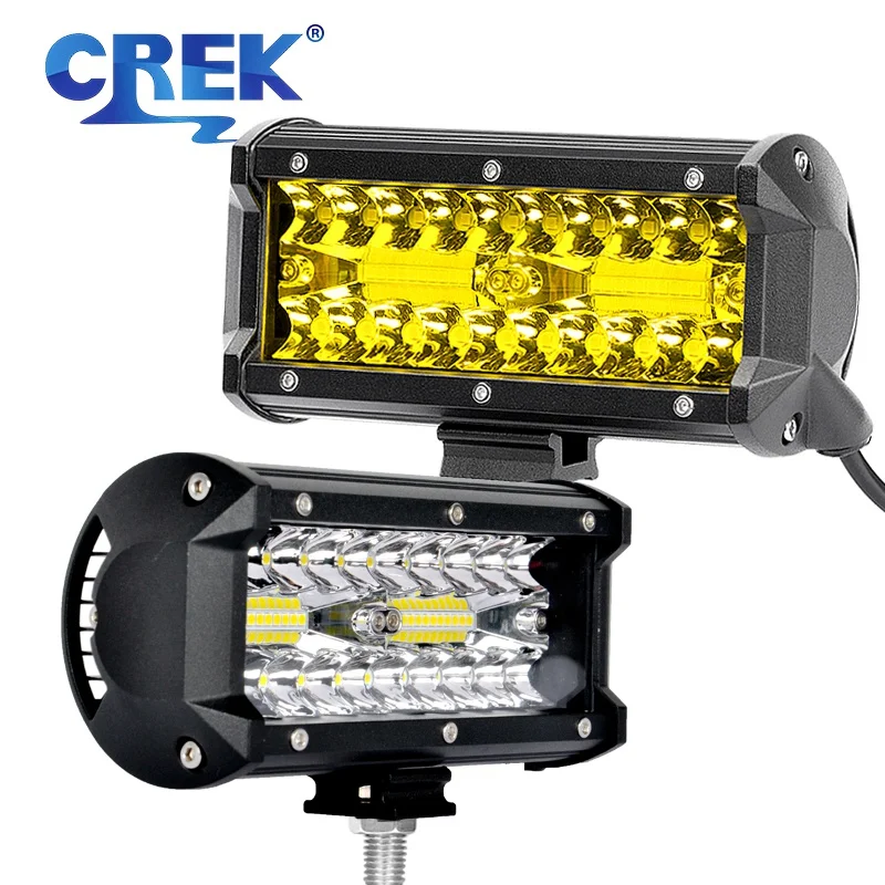 

CREK 7-дюймовая трехрядная Светодиодная панель рабосветильник для внедорожников 12 В 24 В для брикет 4x4 4wd SUV ATV Jeep Toyota Ford Hummer Lada Pickup