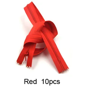 DG001-Red Класс AAA 3#20 шт закрытые невидимые молнии 28 см для подушки, платья, 60 см DIY Швейные наборы Аксессуары молнии 40 см - Цвет: DG001-Red