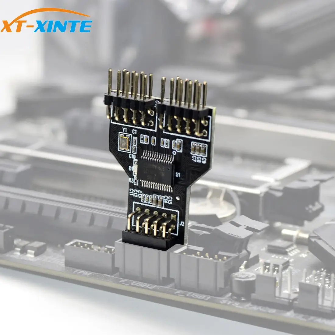 Материнская плата USB 9Pin интерфейс сплиттер заголовка от 1 до 2 Удлинительный