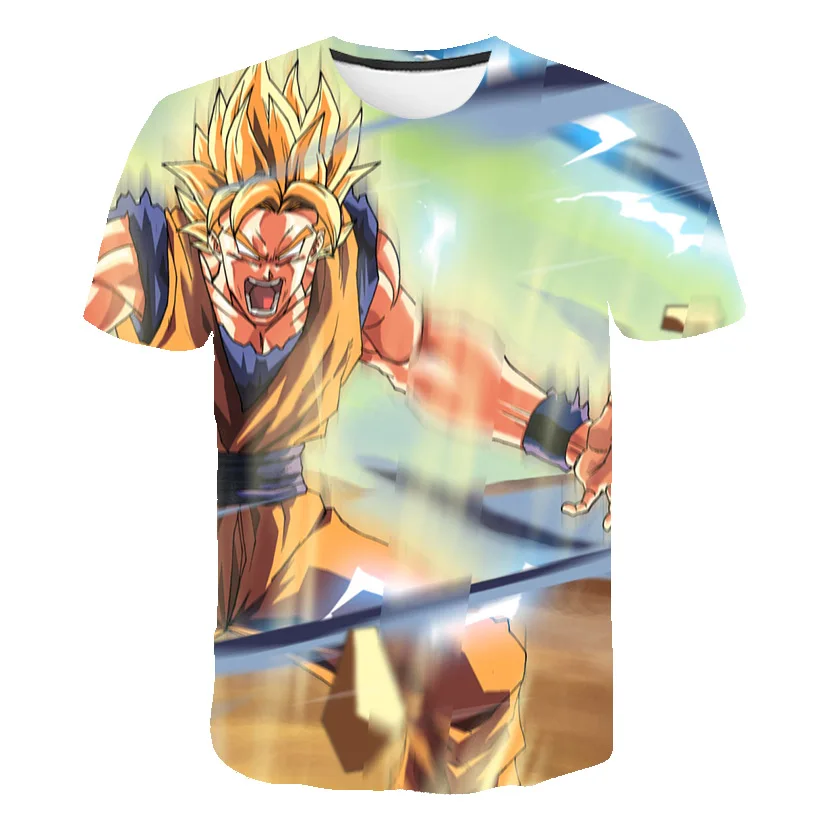 

4-14 Year Children Clothes Harajuku Japan Cartoon Shirt Print Kids Tee Baby Tops Summer Short Sleeve T-shirt Boys T-shirt