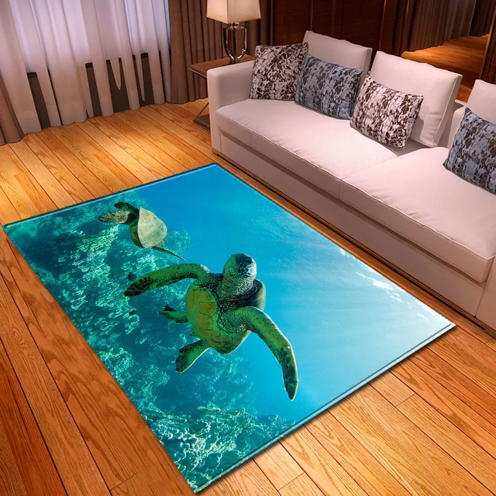3D коврики для детской комнаты морские черепахи коврик гостиной игр спальни
