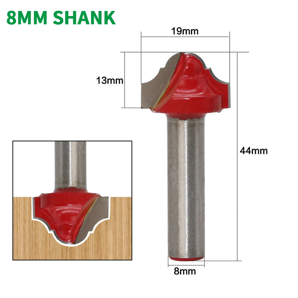 1 шт. 8 мм хвостовик Фрезерный резак резьба по дереву 19 классические фрезы без