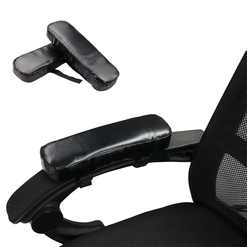 Wheel Chair Armrest Pad Cover Elbow Pain Relief Cushion Memory Foam PU Leather Office ALI88 | Мебель