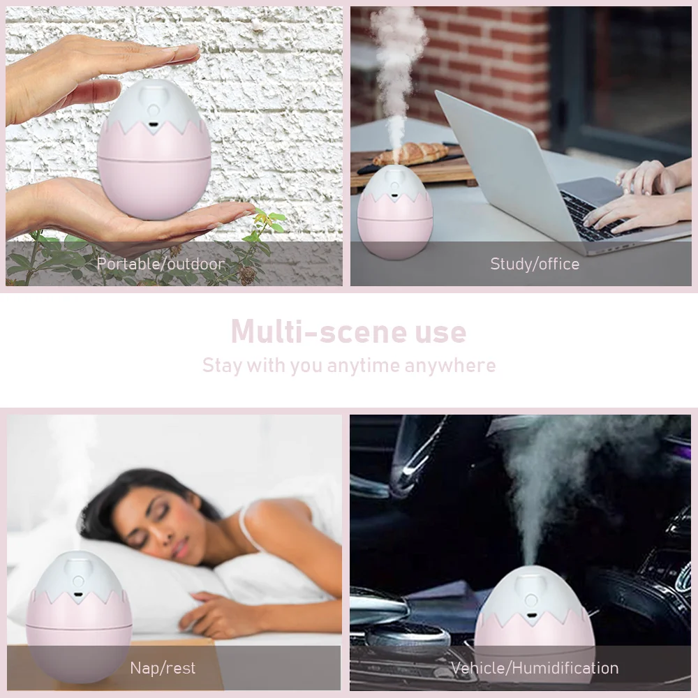 

New Humidifier Mini Air Conditioner Small Moisturizing Aromatherapy Diffuser USB Humidifier LED Mist Maker For Home And Office