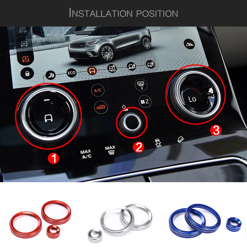 Аксессуары для Land Rover Range Velar 2017 2018 металлические ручки внутренней отделки