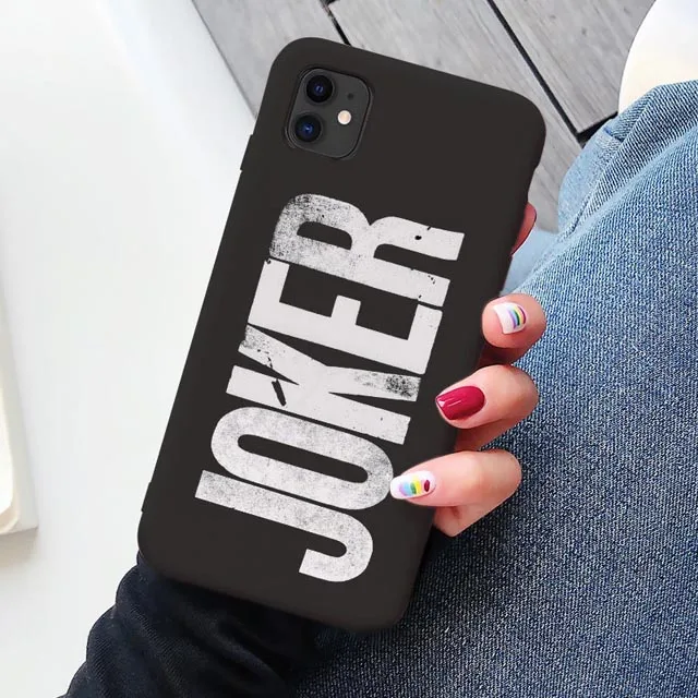 Черный Joker Joaquin Phoenix movie TPU Мягкий резиновый чехол для телефона чехол для iPhone 11 Pro Max 6 6S 7 7plus 8 8Plus X XS MAX XR