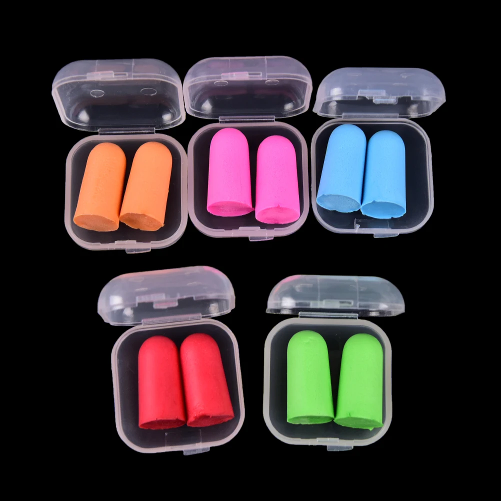 

2pcs/1pair Earplugs Sleeping Plugs For Travel Anti-noise Soft Ear Plugs Sound Insulation Ear Protection Noise Reduction