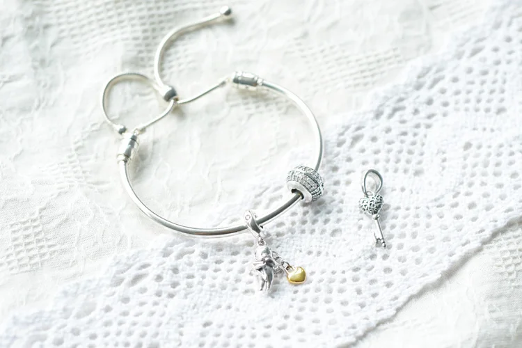 

Fashion New 925 Sterling Silver Beads Angel Cupid Pendant Charms Fit Original Pandora Bracelets Women DIY Jewelry