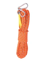 8mm thickness 10m outdoor climbing ropesafety lifeline escape insurance rope lifeline with carabiner wild survival equipment