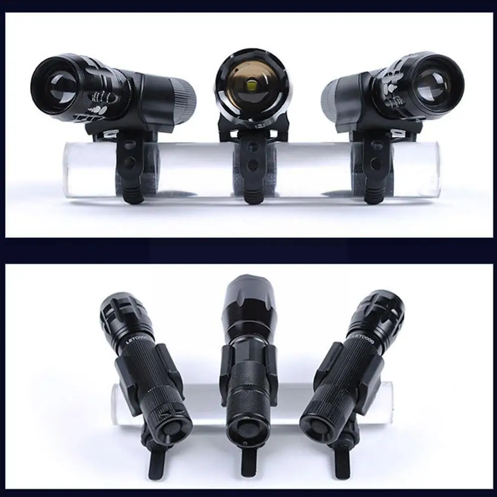 Bicycle Front Light Clip Antiskid Plastic Adjustable Mount Torch Multifunction Accessories Flashlight Cycle Outdoor Ho G5x0 | Спорт и