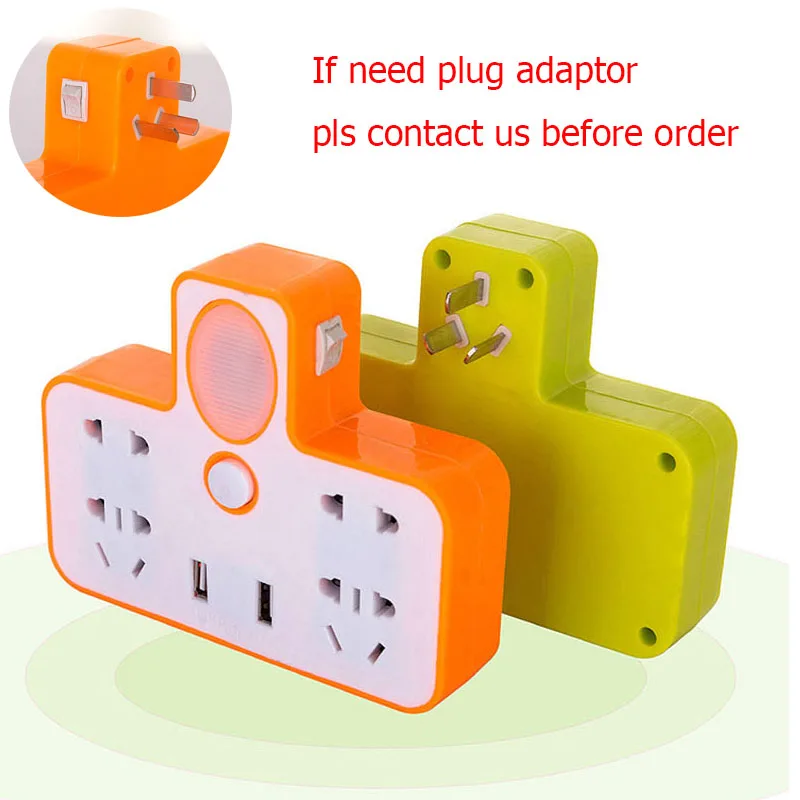 Новый розовый белый 5В 2.1A 2USB 1 до 3 Беспроводной Мощность полосы США ЕС