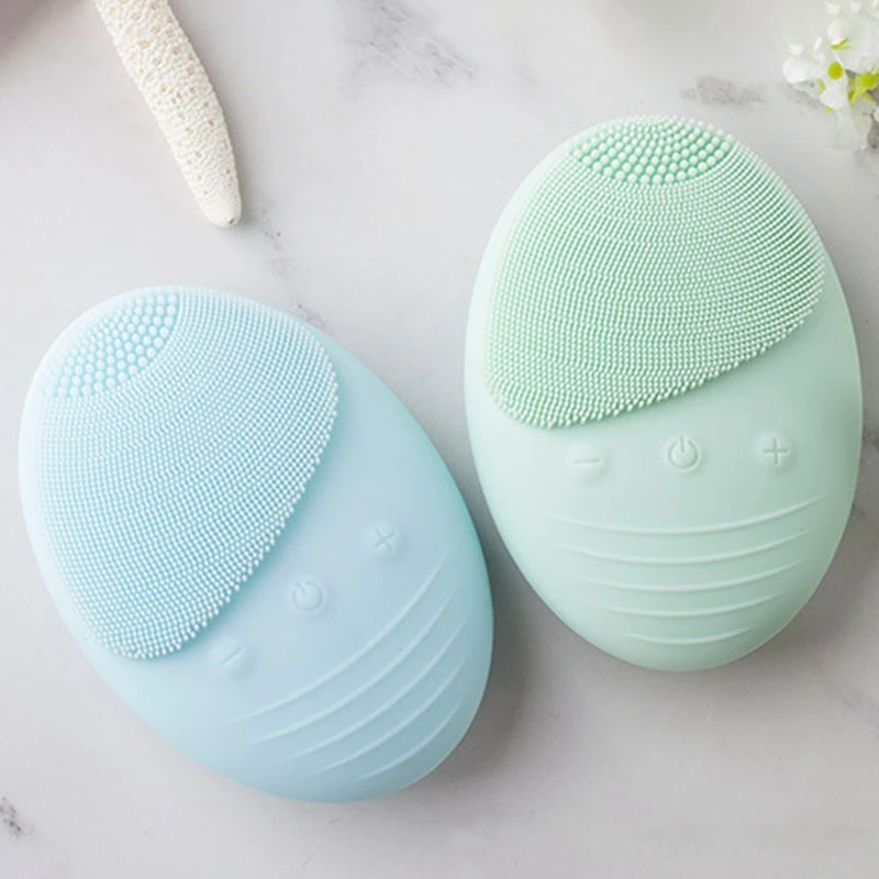 Facial Cleansing Brush Electric Skin Care Tool Waterproof Silicone Face Scrub Pore Cleanser | Красота и здоровье