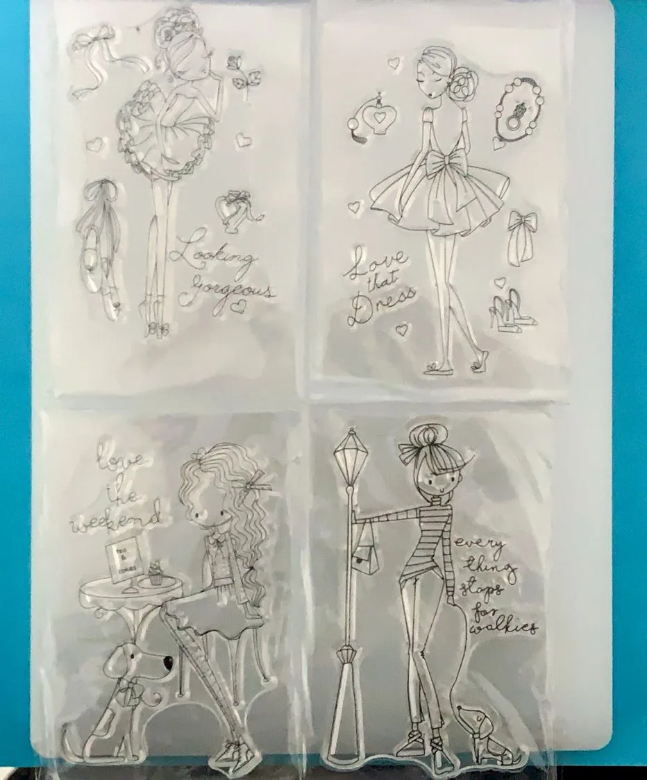 Transparent Clear Rubber Stamp Sheet Cling Scrapbooking DIY Cute Pattern Photo Album Paper Card Decor | Дом и сад