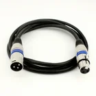 Кабель XLR для микрофона, переходник штекер-гнездо, стерео аудио разъемы, кабель BU, шнур 0,3 м, 0,5 м, 1 м, 1,5 м, аудиоадаптер, разъемы BU