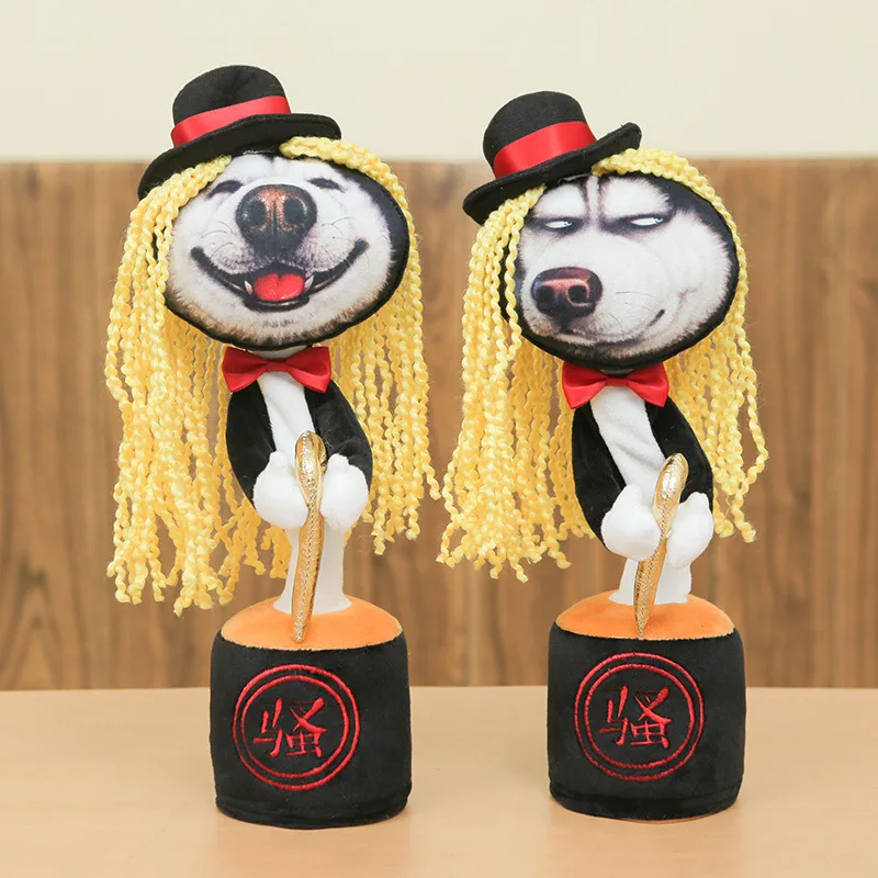 

Cat Toy Dog Toy Electronic Shake Dancing toy with songs childhood plush cute Dancing Husky Early Education Toy For children Gift
